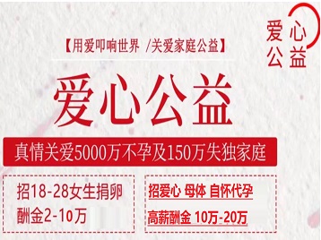 龙泉驿捐卵助孕生子 爱心志愿者招募